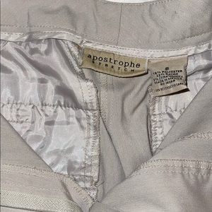 Ladies crop pants, wider leg